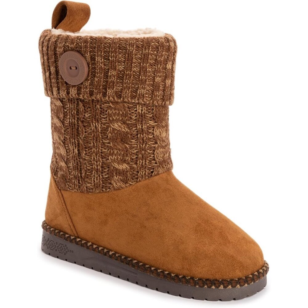 Women's Janet Fashion Cognac Mid Calf Boots Classic Comfortable Snow Boots
